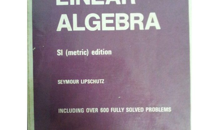 Schaum's outline for linear algebra