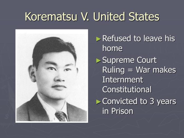 Korematsu v. united states quimbee