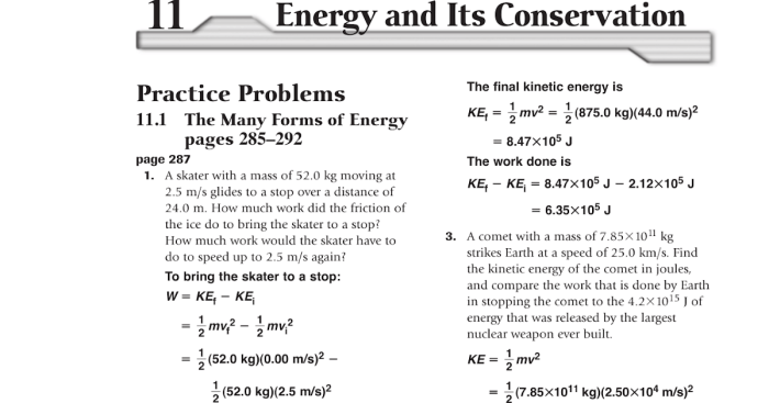 Section 15.2 energy conversion and conservation answer key