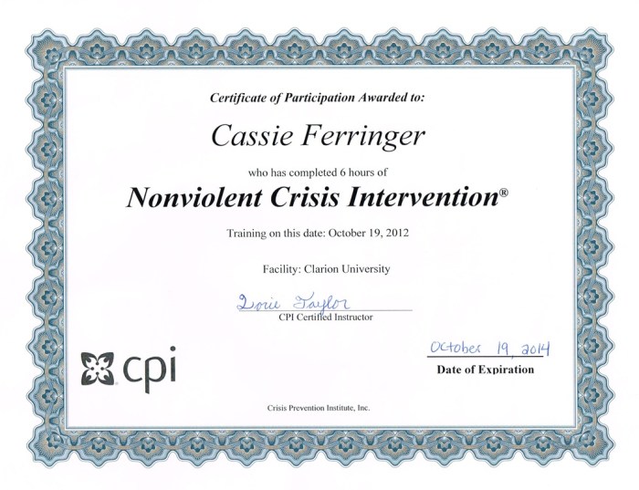 Cpi nonviolent crisis intervention training online free